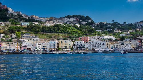 View of town by sea