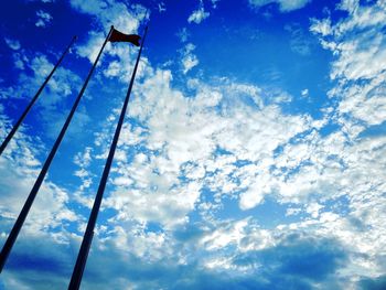 Low angle view of blue sky