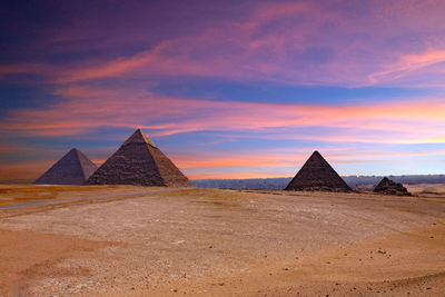 Castle against sky during sunset