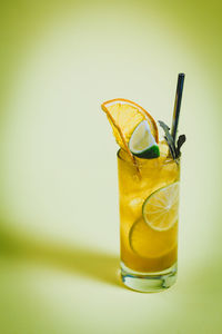 Close-up of drink on table