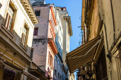 Low angle view of buildings against sky