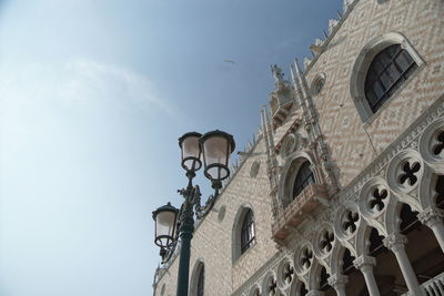 Low angle view of building against sky