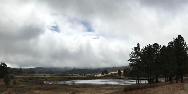 Scenic view of river against sky