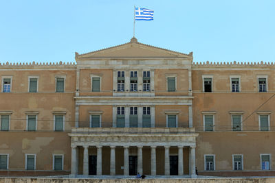 Low angle view of building against sky