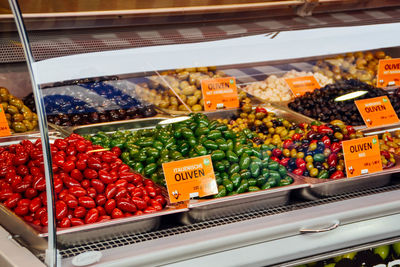 Various fruits at market stall