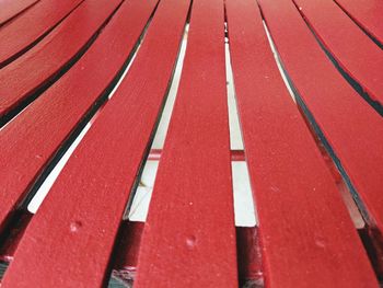 Close-up of wooden chair