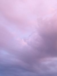 Low angle view of pink sky