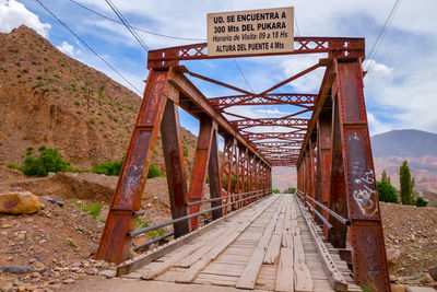 View of bridge against sky