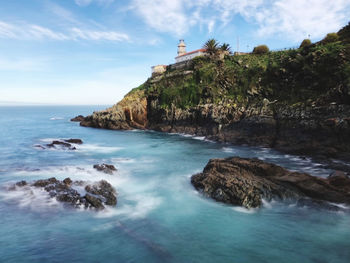Scenic view of sea against sky