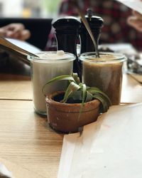 Close-up of drink on table