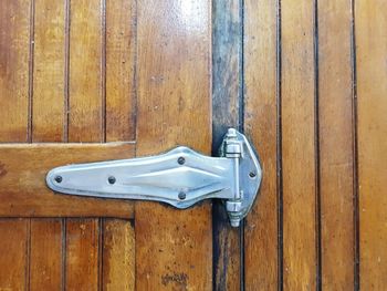 Close-up of old wooden door