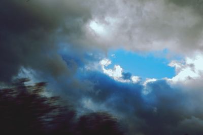 Low angle view of storm clouds in sky