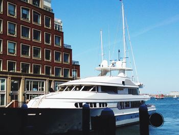 Boats in harbor