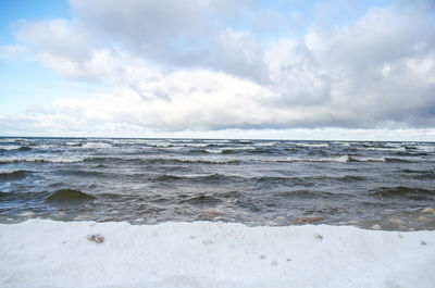 Scenic view of sea against sky