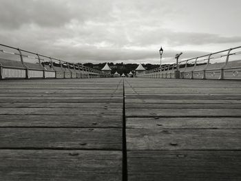 Railing against sky