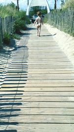 Boardwalk on footpath