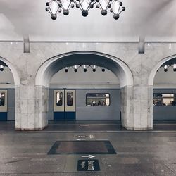 Train at subway station