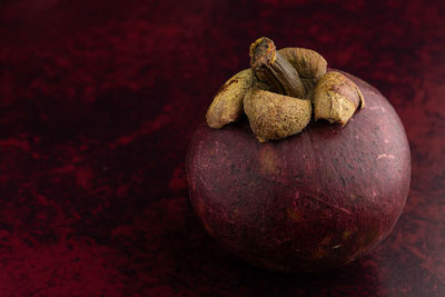 High angle view of fruit on table