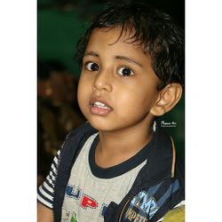 Portrait of smiling boy