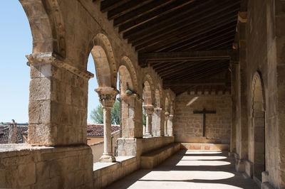 Corridor of historic building in sepulveda, spain