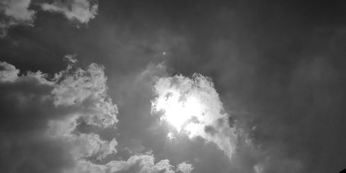 Low angle view of clouds in sky