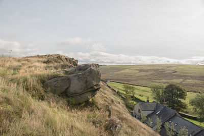 Scenic view of landscape against sky