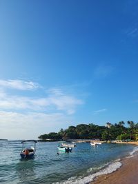 Panoramic view of beach against sky