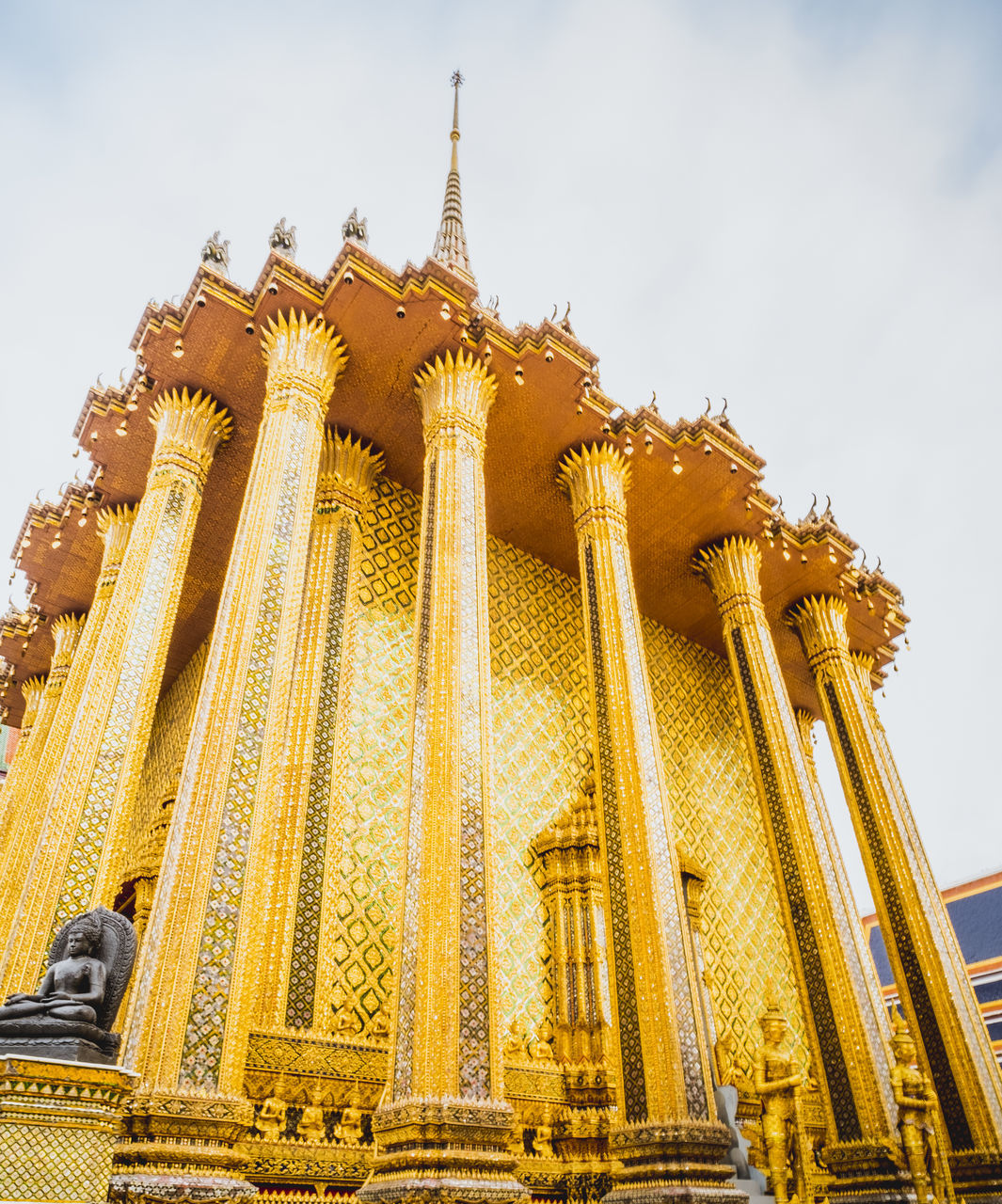 LOW ANGLE VIEW OF A TEMPLE