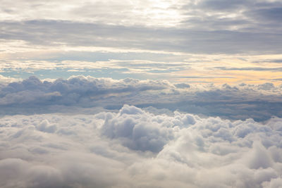 Aerial view of cloudscape