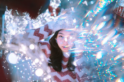 Full frame shot of woman