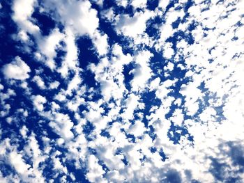 Low angle view of clouds in sky