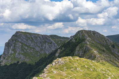 Scenic view of mountain against sky