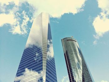 Low angle view of modern office building