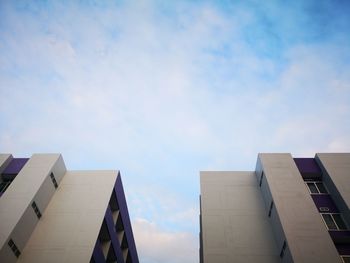 Low angle view of buildings against sky