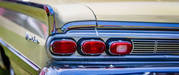 Close-up of vintage car