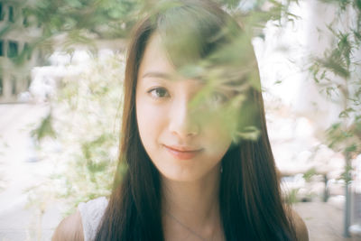 Portrait of a beautiful young woman