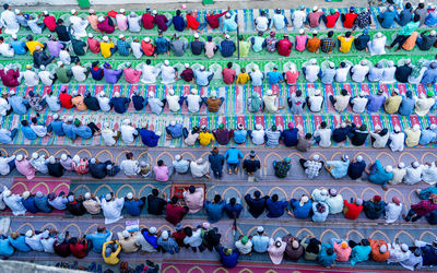 Full frame shot of colorful containers