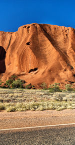 Scenic view of desert against sky