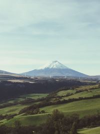 Scenic view of landscape against sky