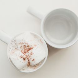 High angle view of tea on table