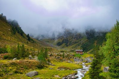 Scenic view of landscape against sky