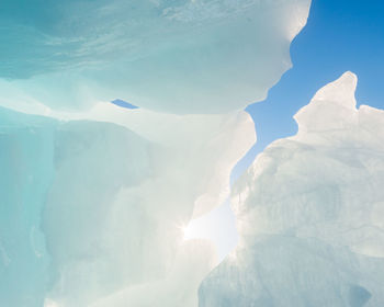 Ice bergs formations in greenland