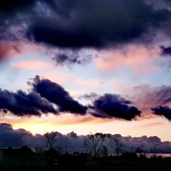 Low angle view of dramatic sky