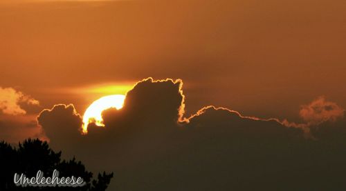 Scenic view of sky at sunset