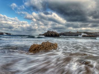 Scenic view of sea against sky