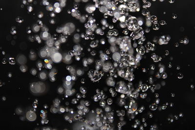 Full frame shot of bubbles in water