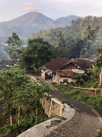 Beauty scenery at ciburial village in garut, indonesia