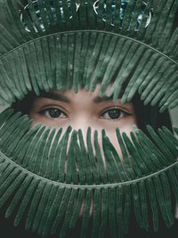 Close-up of woman face, eye