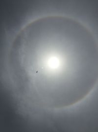 Low angle view of cloudy sky