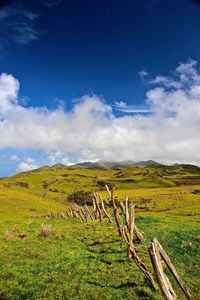 Countryside landscape against the sky